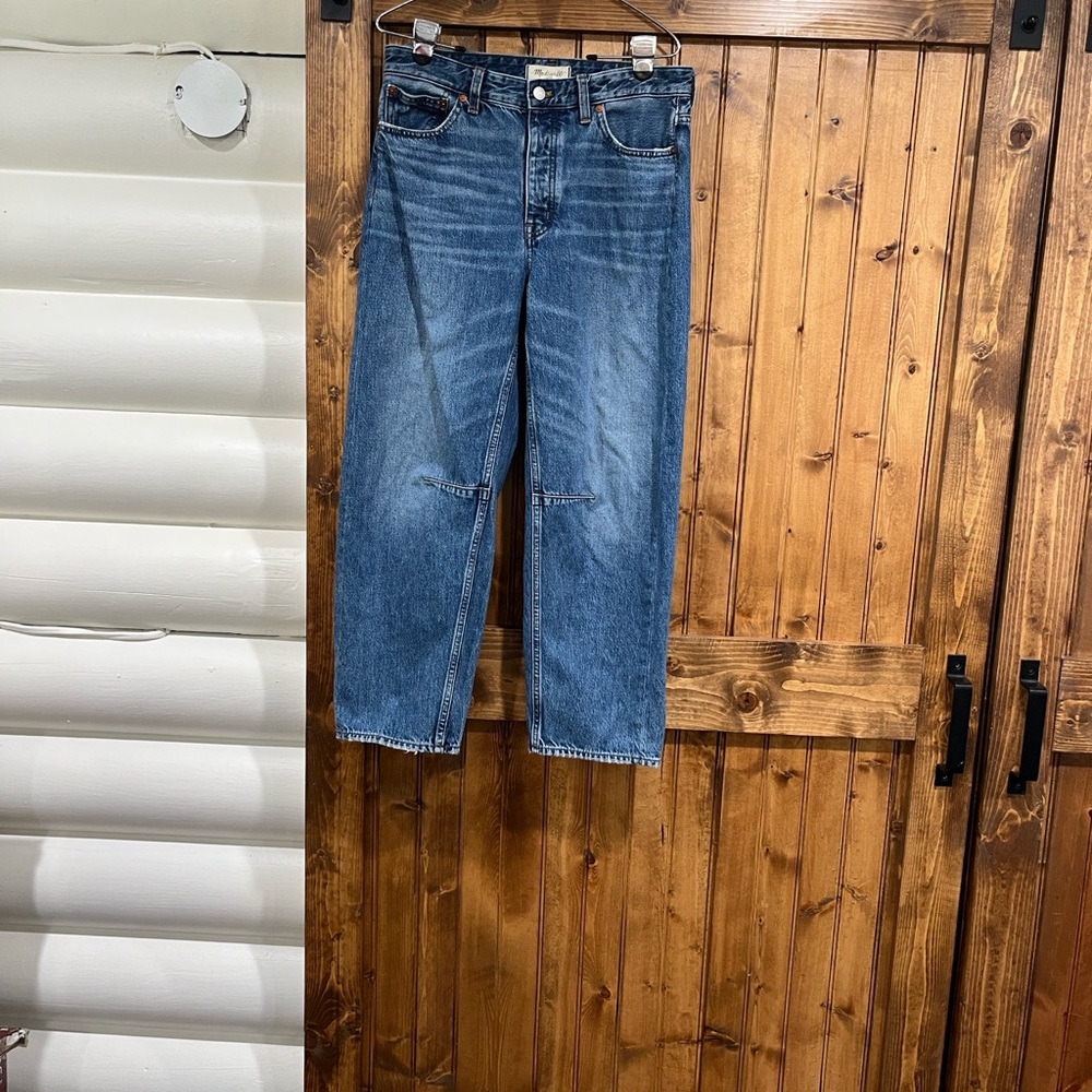 Madewell Darted Barrel-Leg Jean